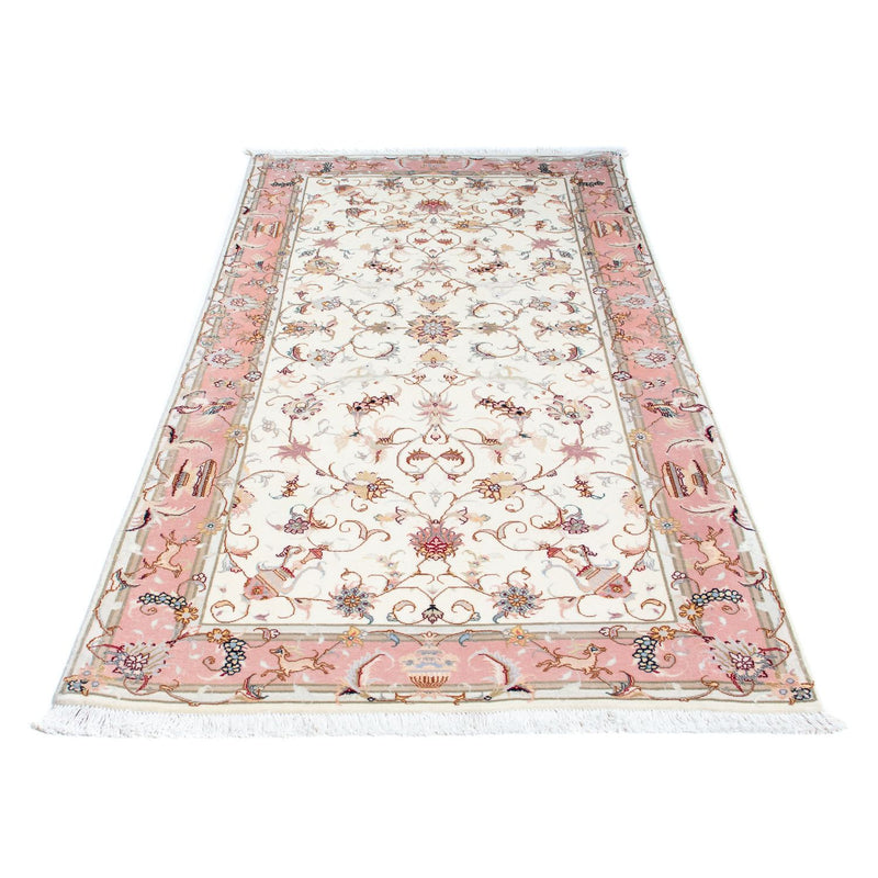 Loper Perzisch tapijt - Tabriz - Royal - 202 x 100 cm - beige