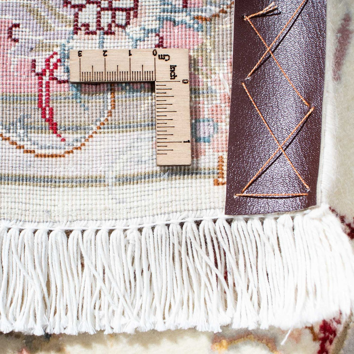 Loper Perzisch tapijt - Tabriz - Royal - 202 x 100 cm - beige