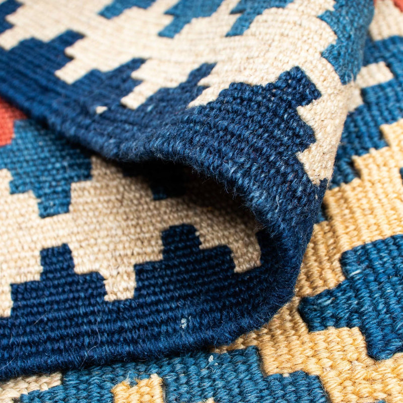 Kelim tapijt - Oosters - 170 x 115 cm - blauw