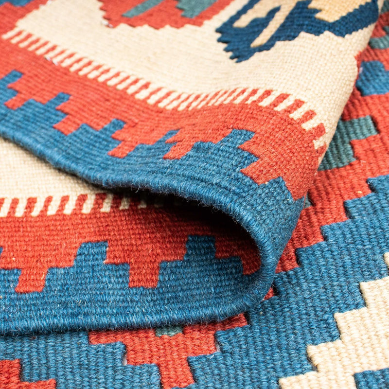 Kelim tapijt - Oosters - 177 x 122 cm - blauw