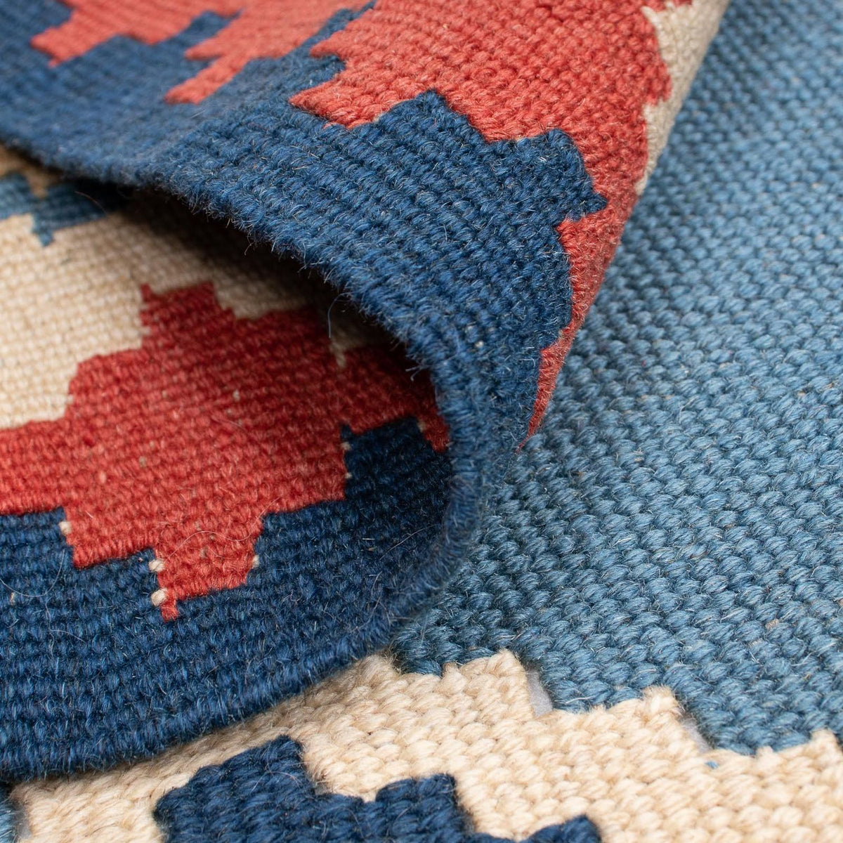 Kelim tapijt - Oosters - 168 x 115 cm - blauw