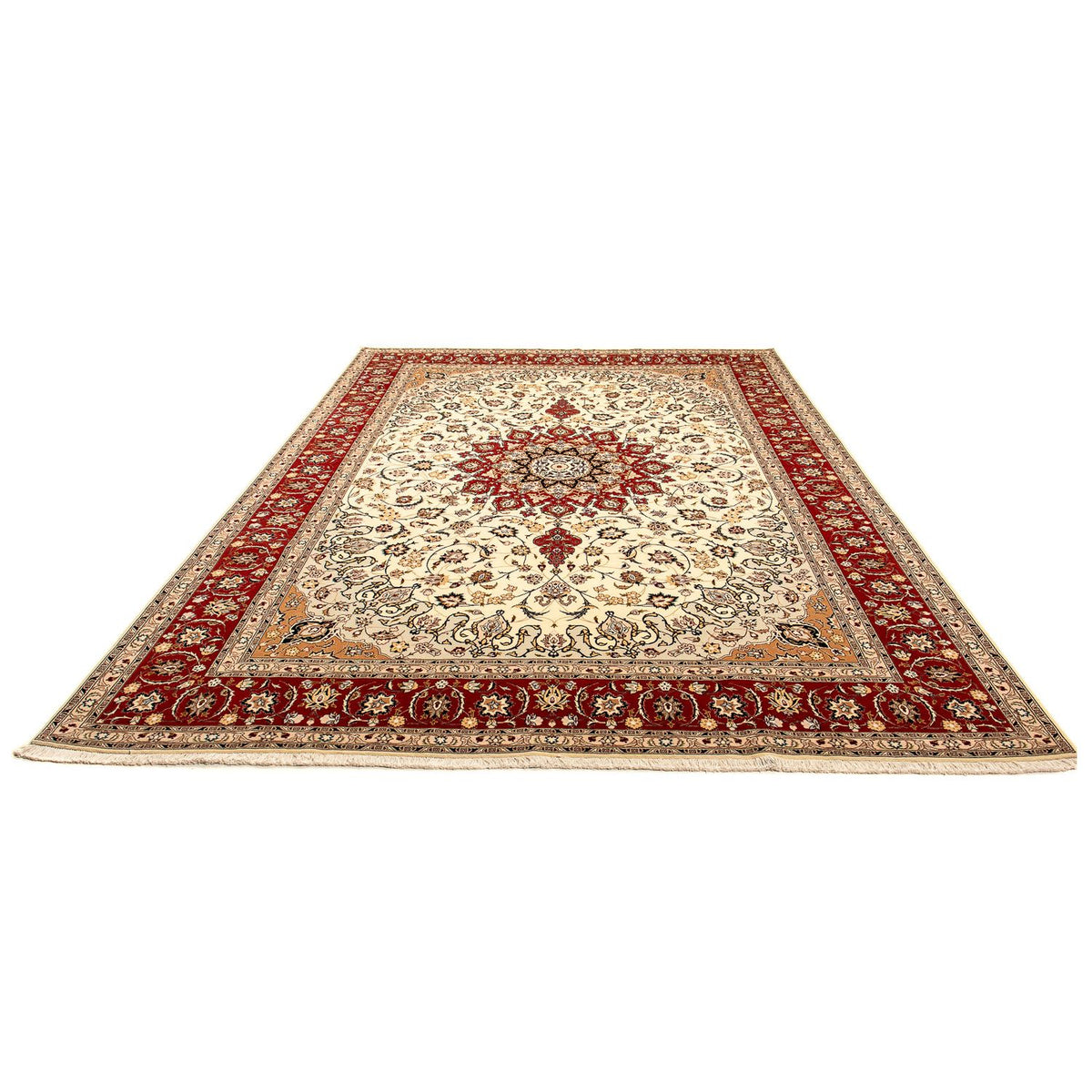 Perzisch tapijt - Tabriz - Royal - 358 x 250 cm - beige
