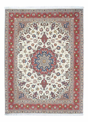 Perzisch tapijt - Tabriz - Royal - 203 x 154 cm - beige