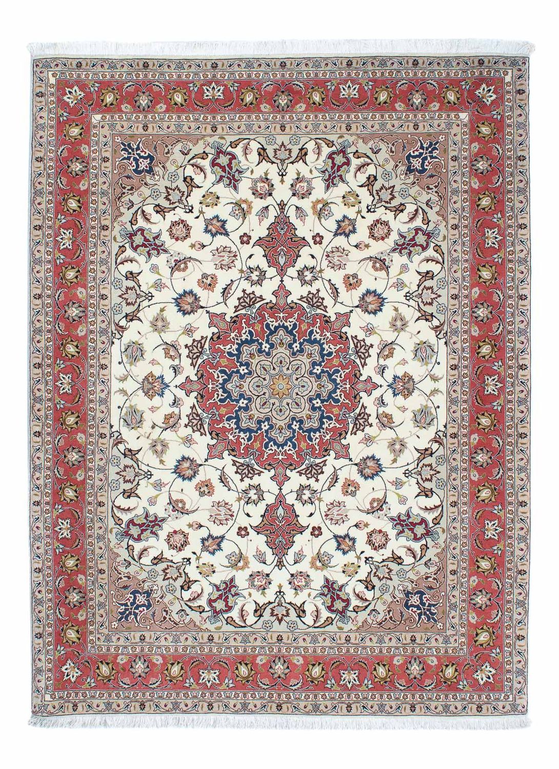 Perzisch tapijt - Tabriz - Royal - 203 x 154 cm - beige