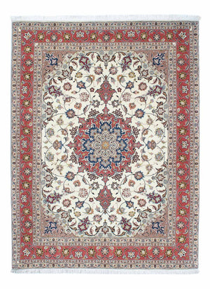 Perzisch tapijt - Tabriz - Royal - 203 x 154 cm - beige
