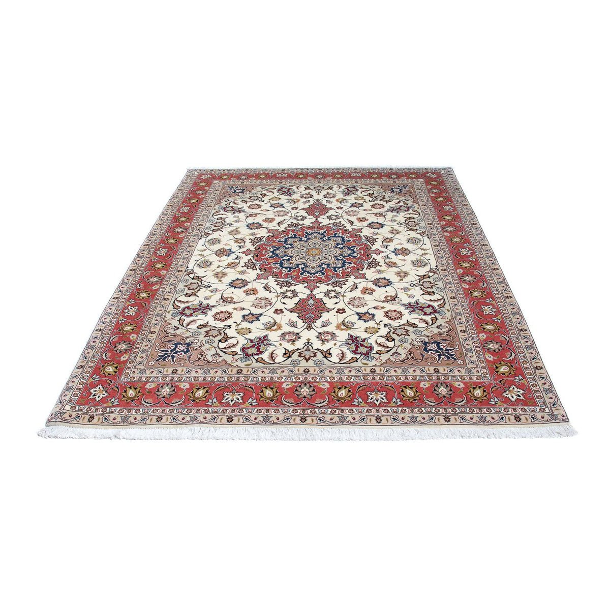 Perzisch tapijt - Tabriz - Royal - 203 x 154 cm - beige