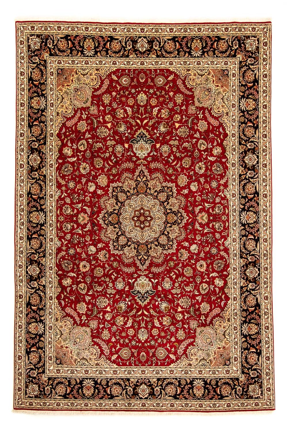Perzisch tapijt - Tabriz - Royal - 367 x 253 cm - donkerrood