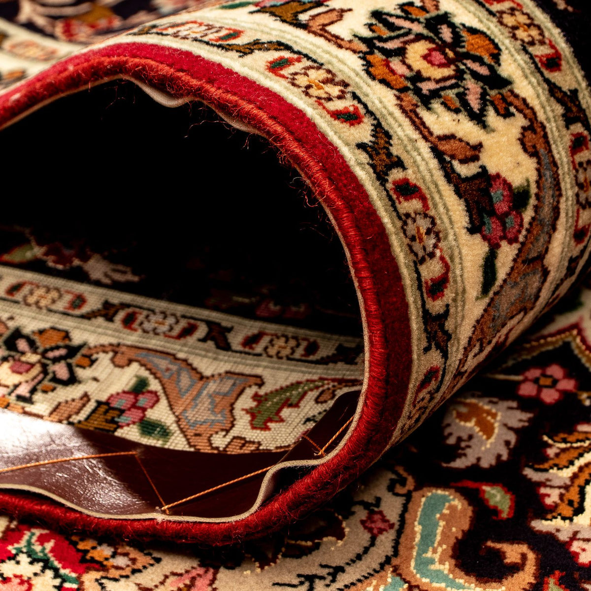 Perzisch tapijt - Tabriz - Royal - 367 x 253 cm - donkerrood