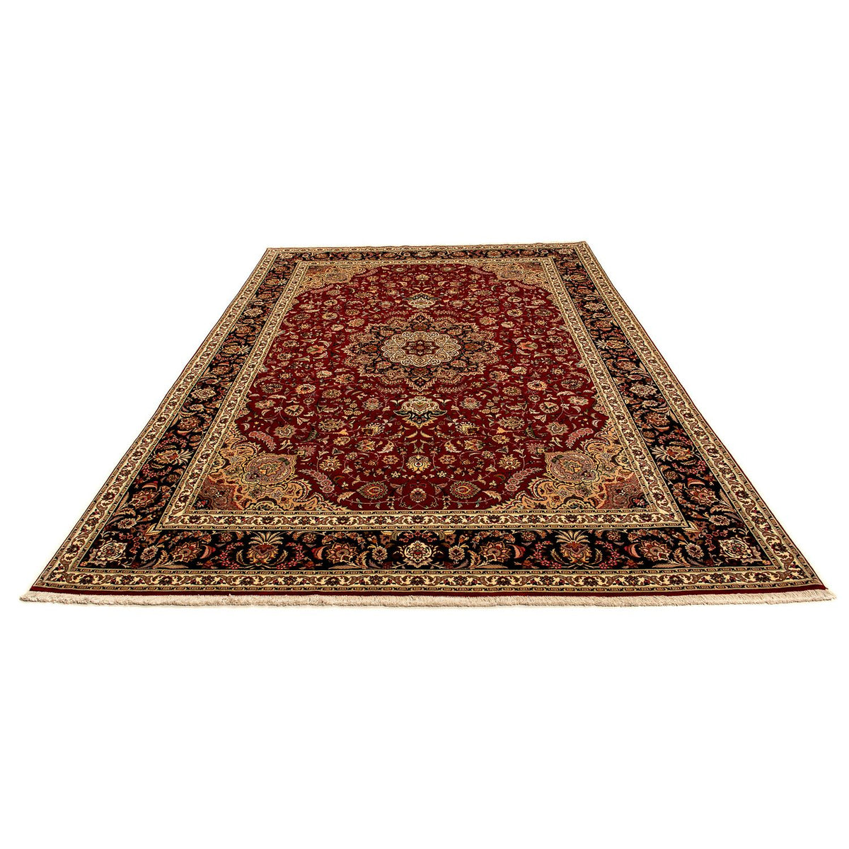 Perzisch tapijt - Tabriz - Royal - 367 x 253 cm - donkerrood