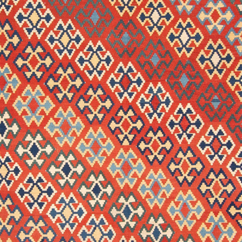 Kelim tapijt - Oosters - 400 x 293 cm - donkerrood