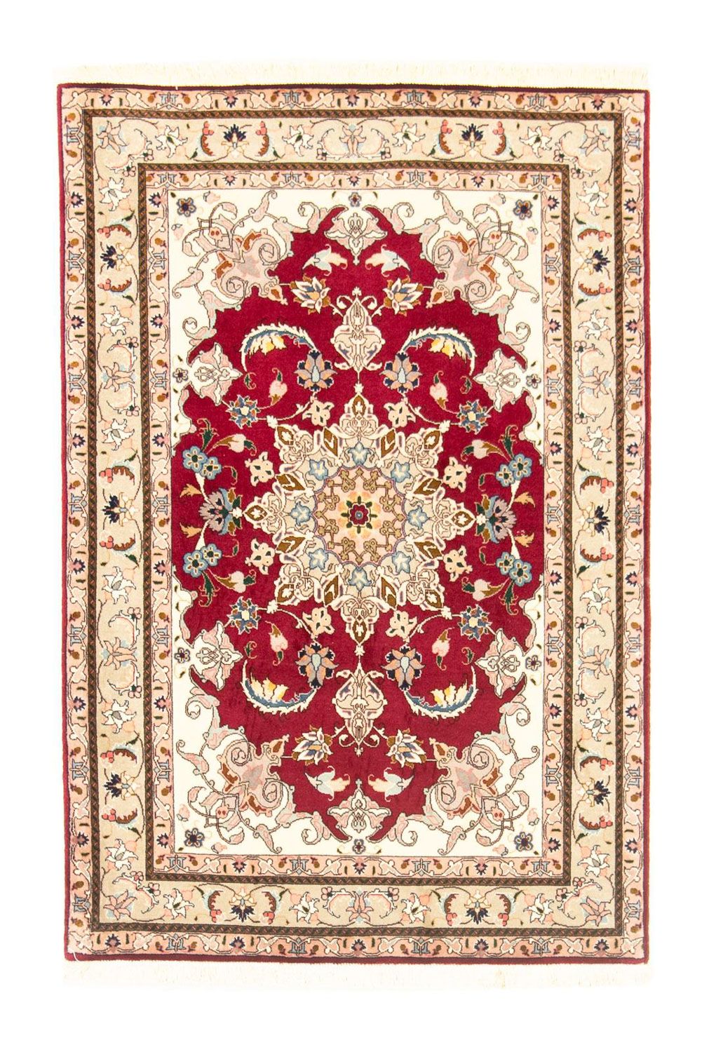 Perzisch tapijt - Tabriz - Royal - 147 x 100 cm - rood