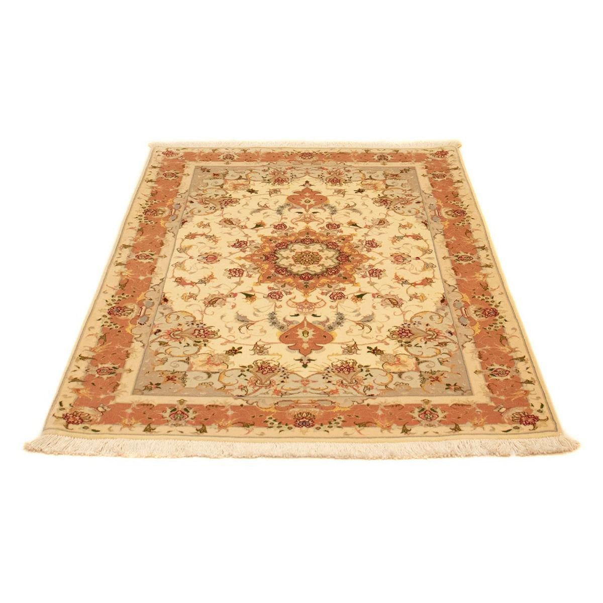 Perzisch tapijt - Tabriz - Royal - 151 x 104 cm - beige
