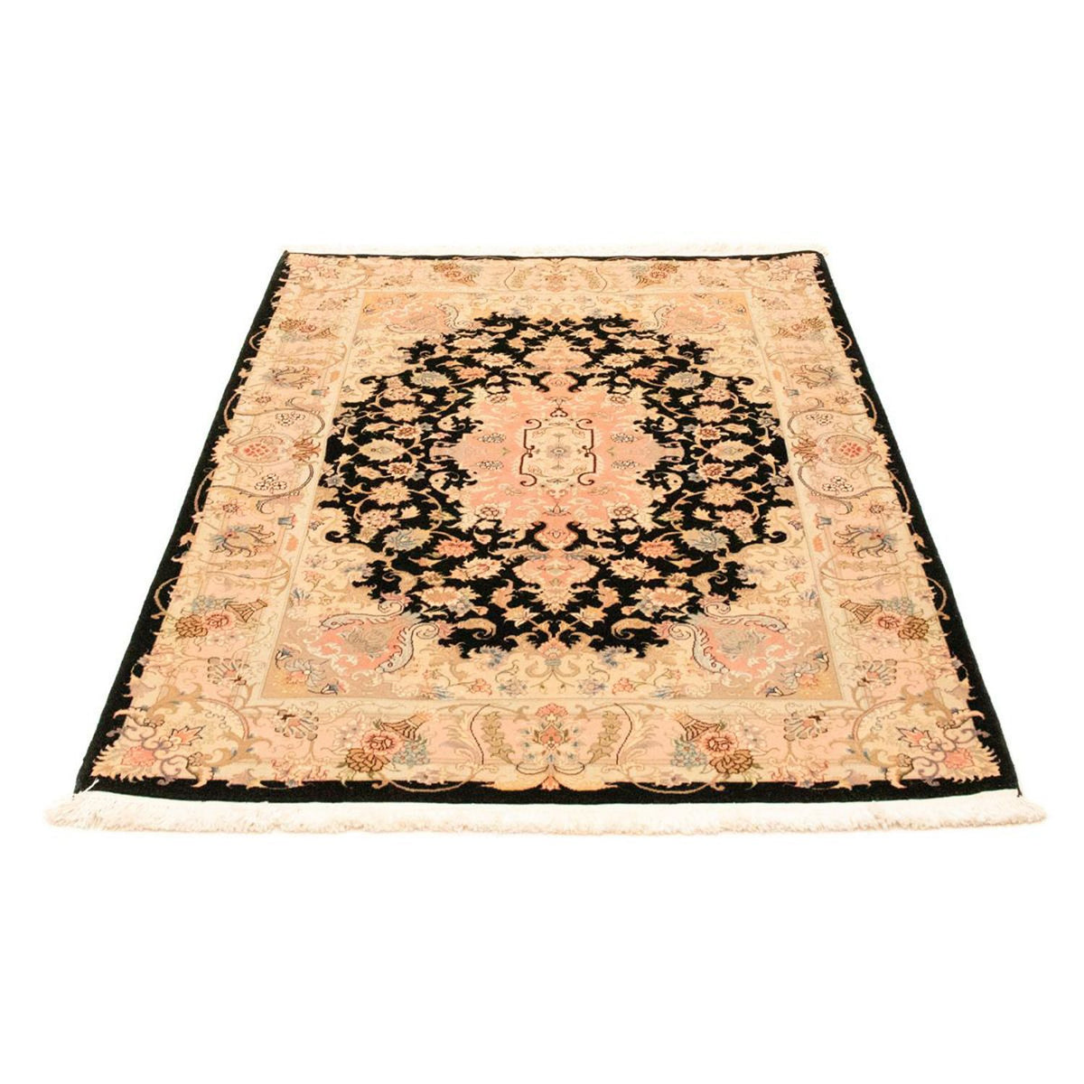 Perzisch tapijt - Tabriz - Royal - 154 x 104 cm - zwart