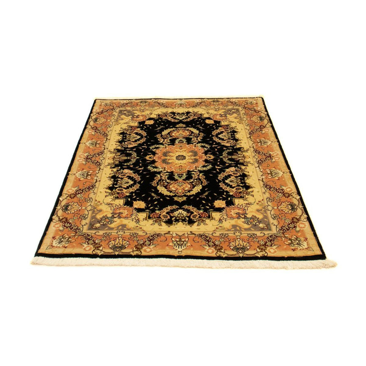 Perzisch tapijt - Tabriz - Royal - 147 x 100 cm - zwart