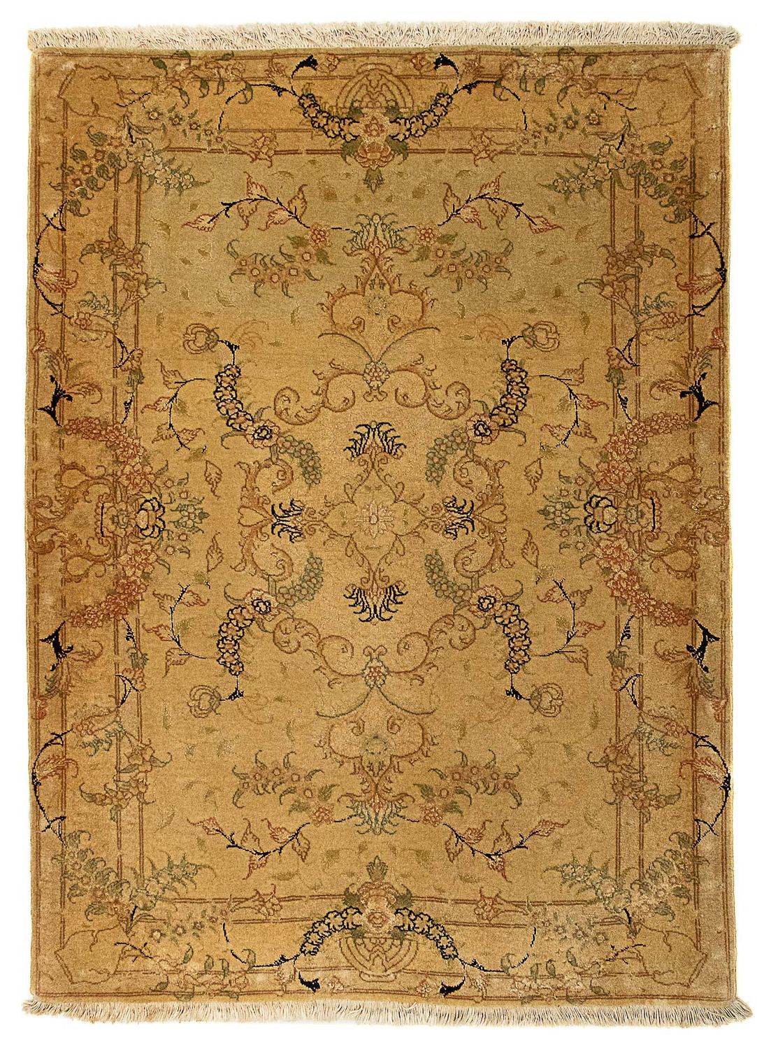 Perzisch tapijt - Tabriz - Royal - 116 x 83 cm - bruin
