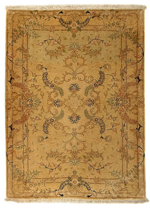 Perzisch tapijt - Tabriz - Royal - 116 x 83 cm - bruin