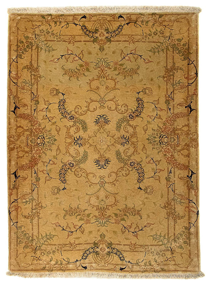 Perzisch tapijt - Tabriz - Royal - 116 x 83 cm - bruin