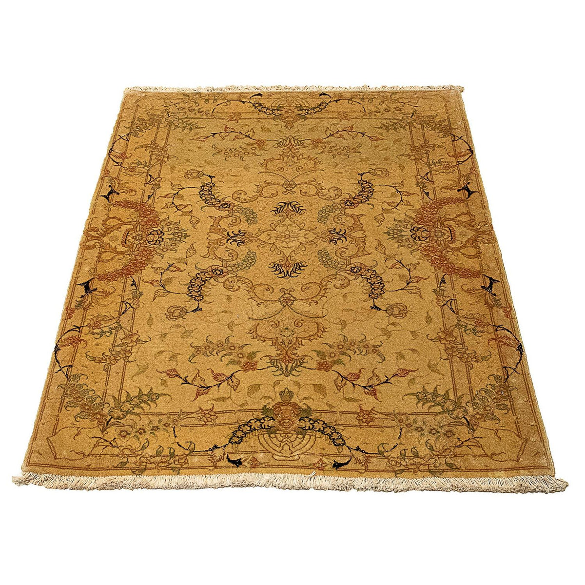 Perzisch tapijt - Tabriz - Royal - 116 x 83 cm - bruin