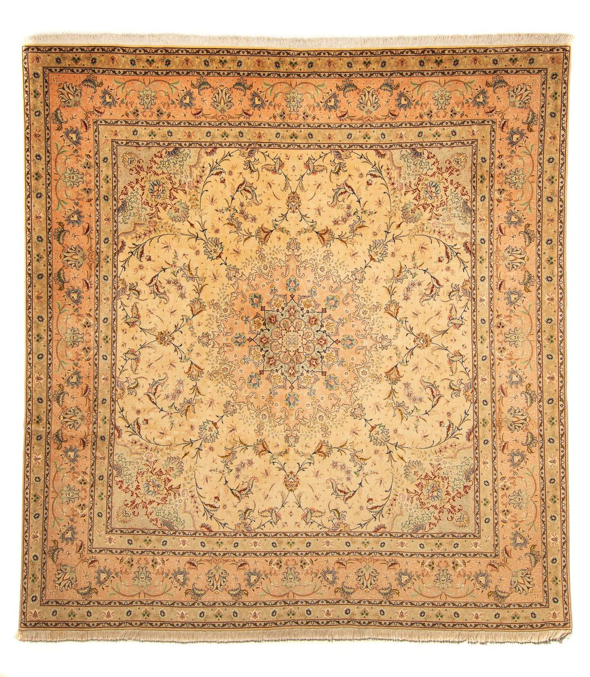 Perzisch tapijt - Tabriz - Royal - 261 x 243 cm - beige