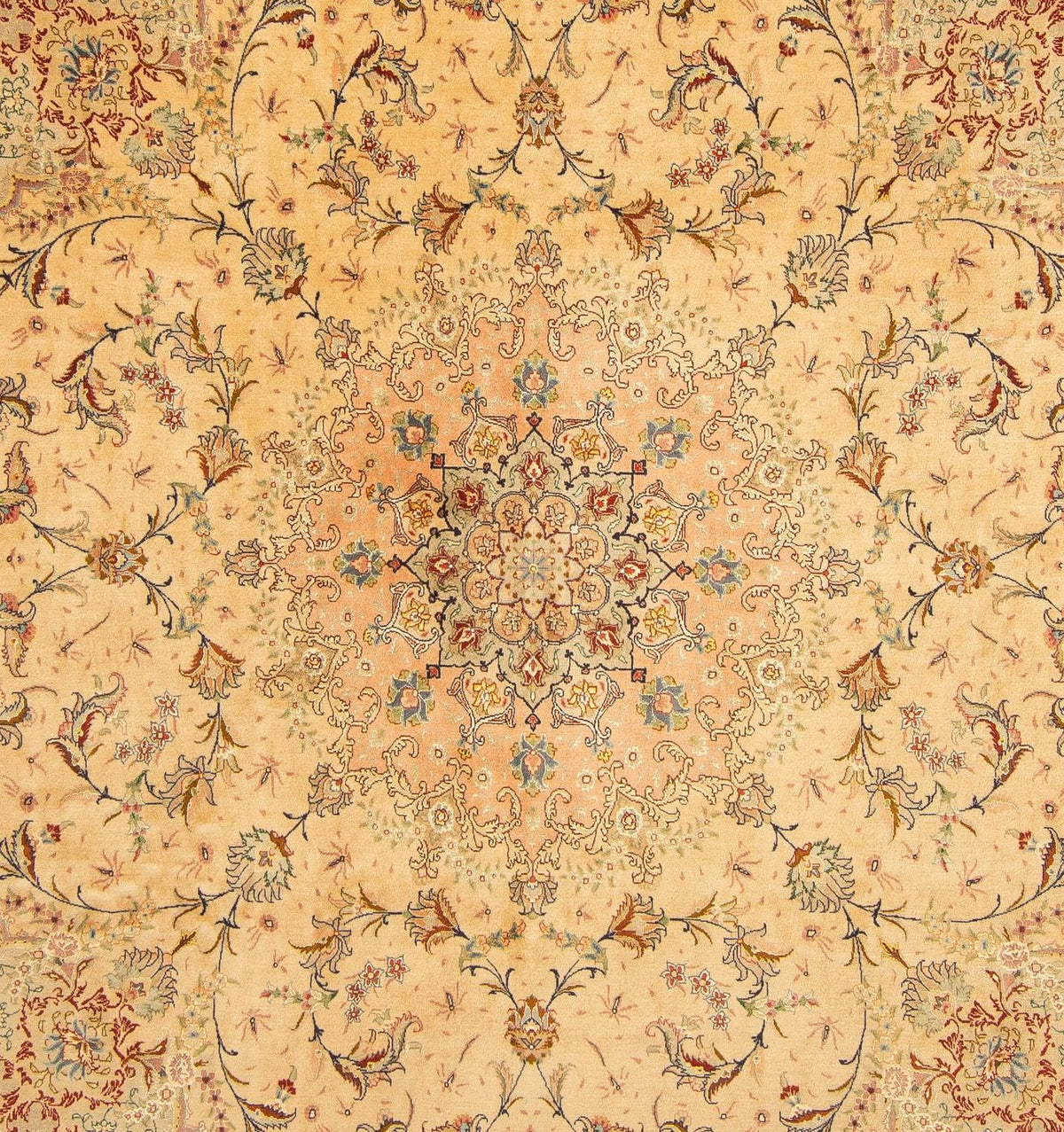 Perzisch tapijt - Tabriz - Royal - 261 x 243 cm - beige