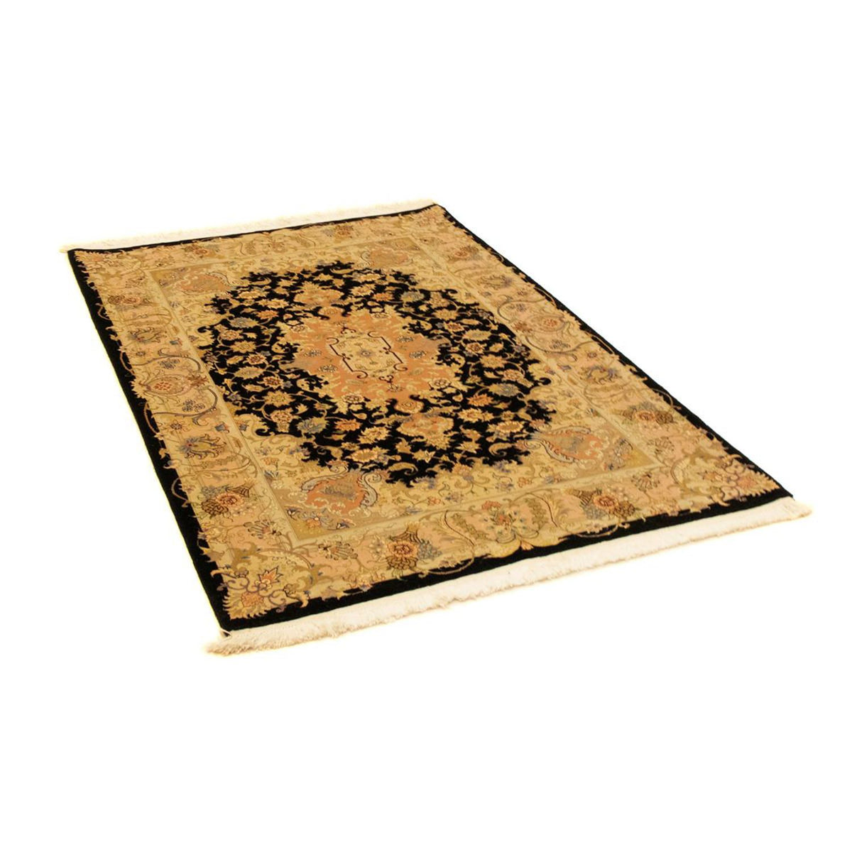 Perzisch tapijt - Tabriz - Royal - 151 x 103 cm - zwart