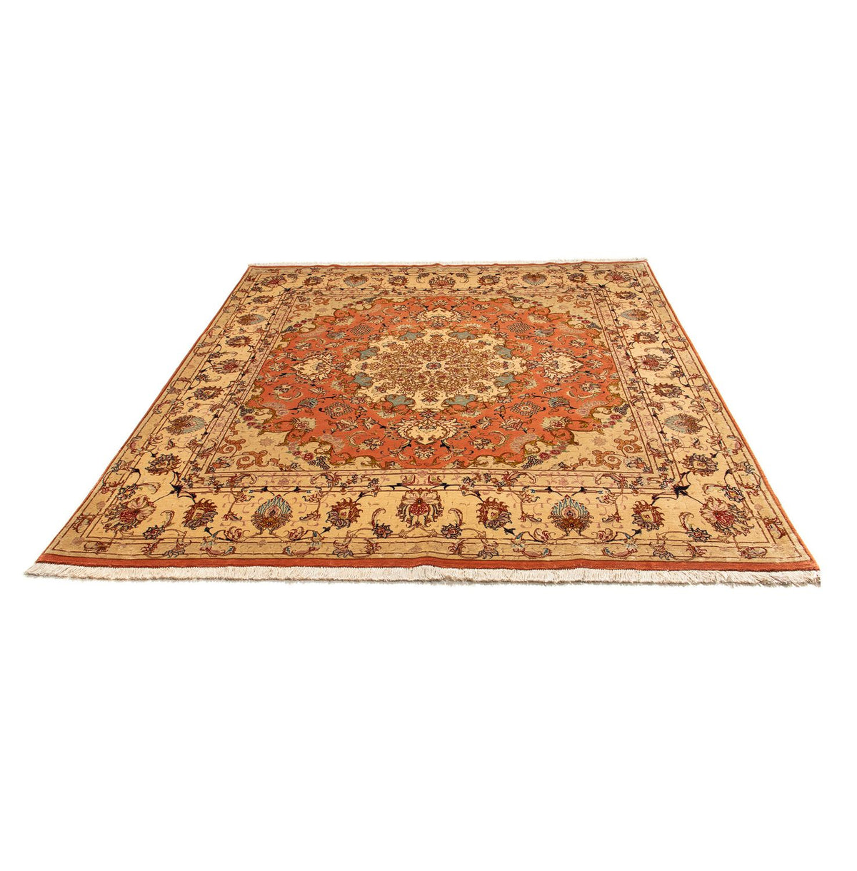 Perzisch tapijt - Tabriz - Royal - 207 x 198 cm - veelkleurig