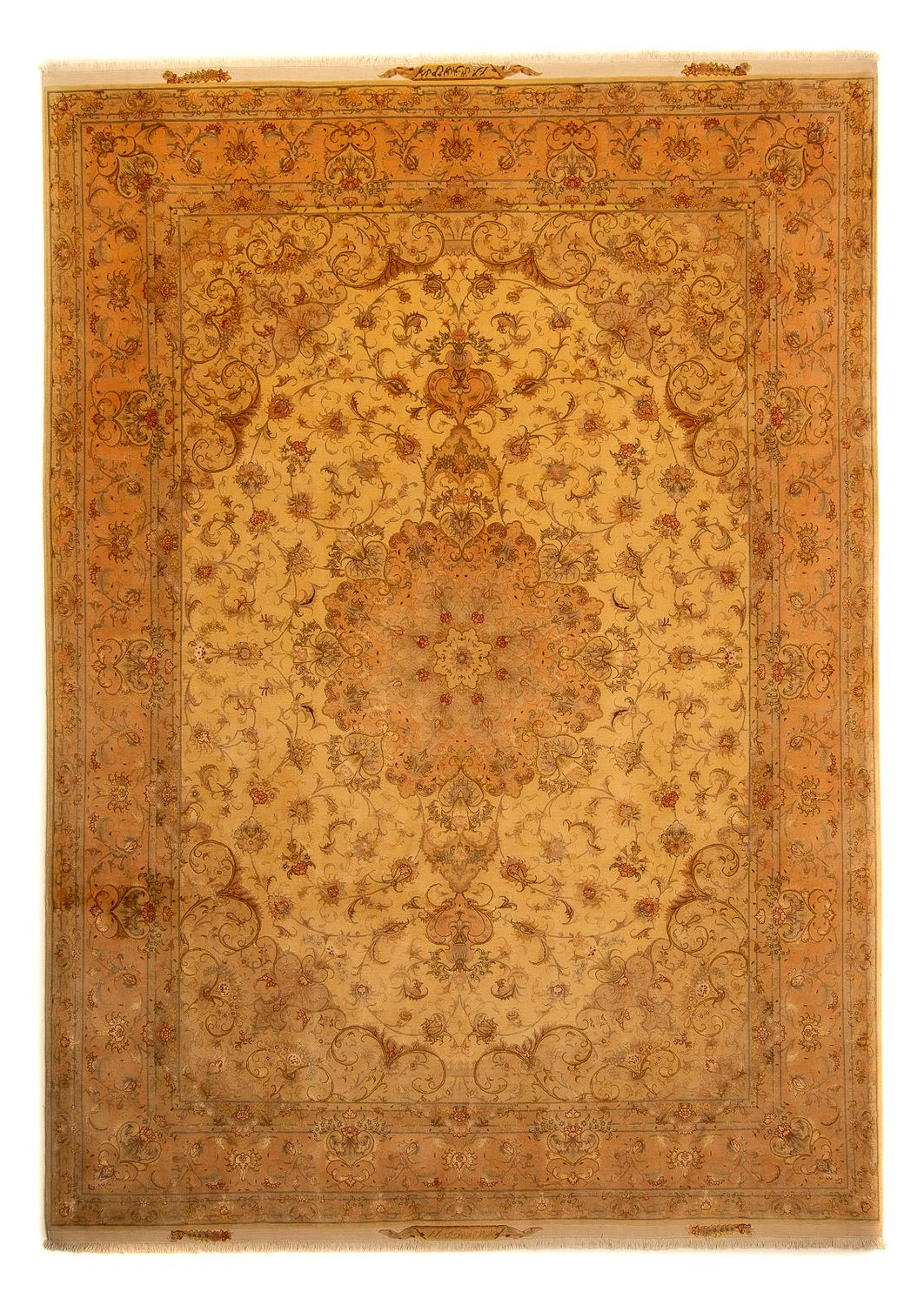 Perzisch tapijt - Tabriz - Royal - 346 x 258 cm - goud