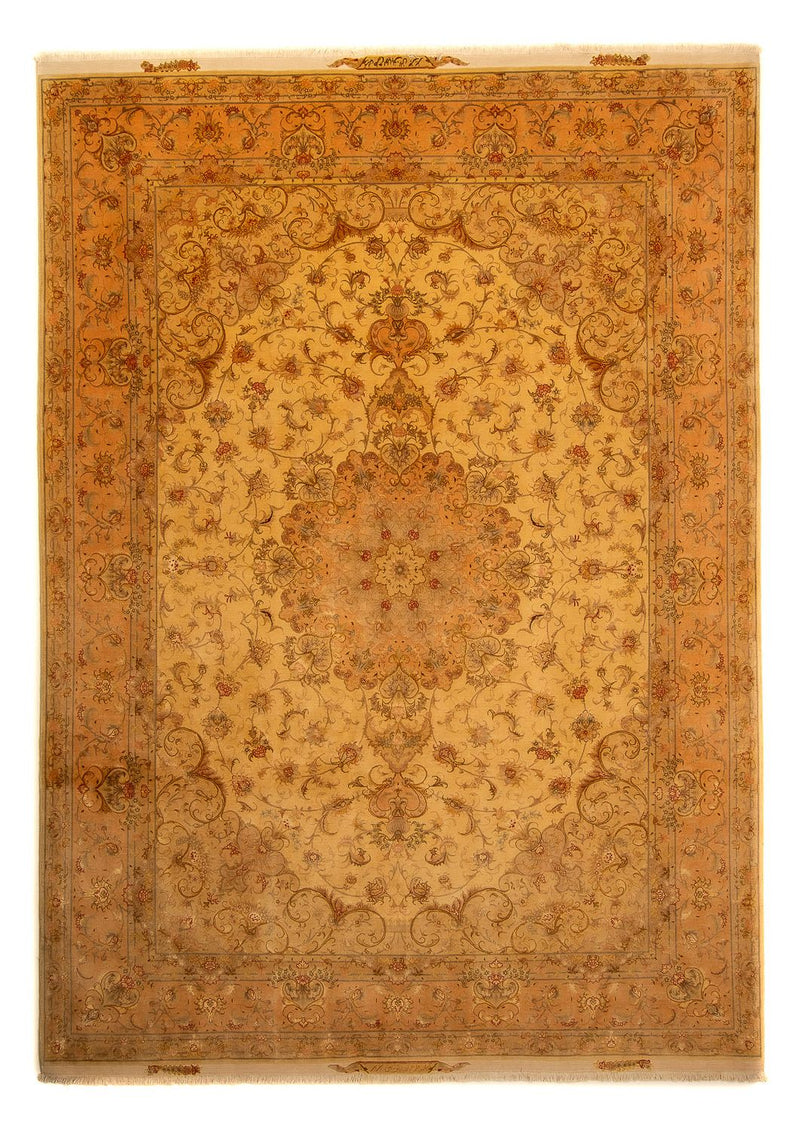 Perzisch tapijt - Tabriz - Royal - 346 x 258 cm - goud