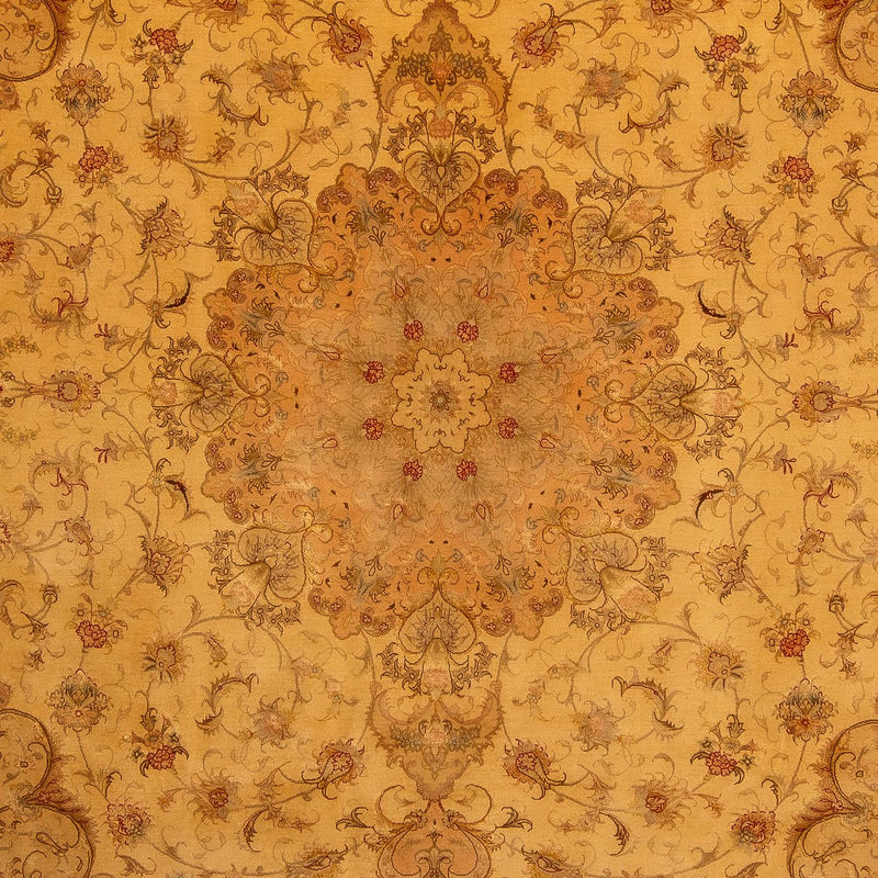 Perzisch tapijt - Tabriz - Royal - 346 x 258 cm - goud