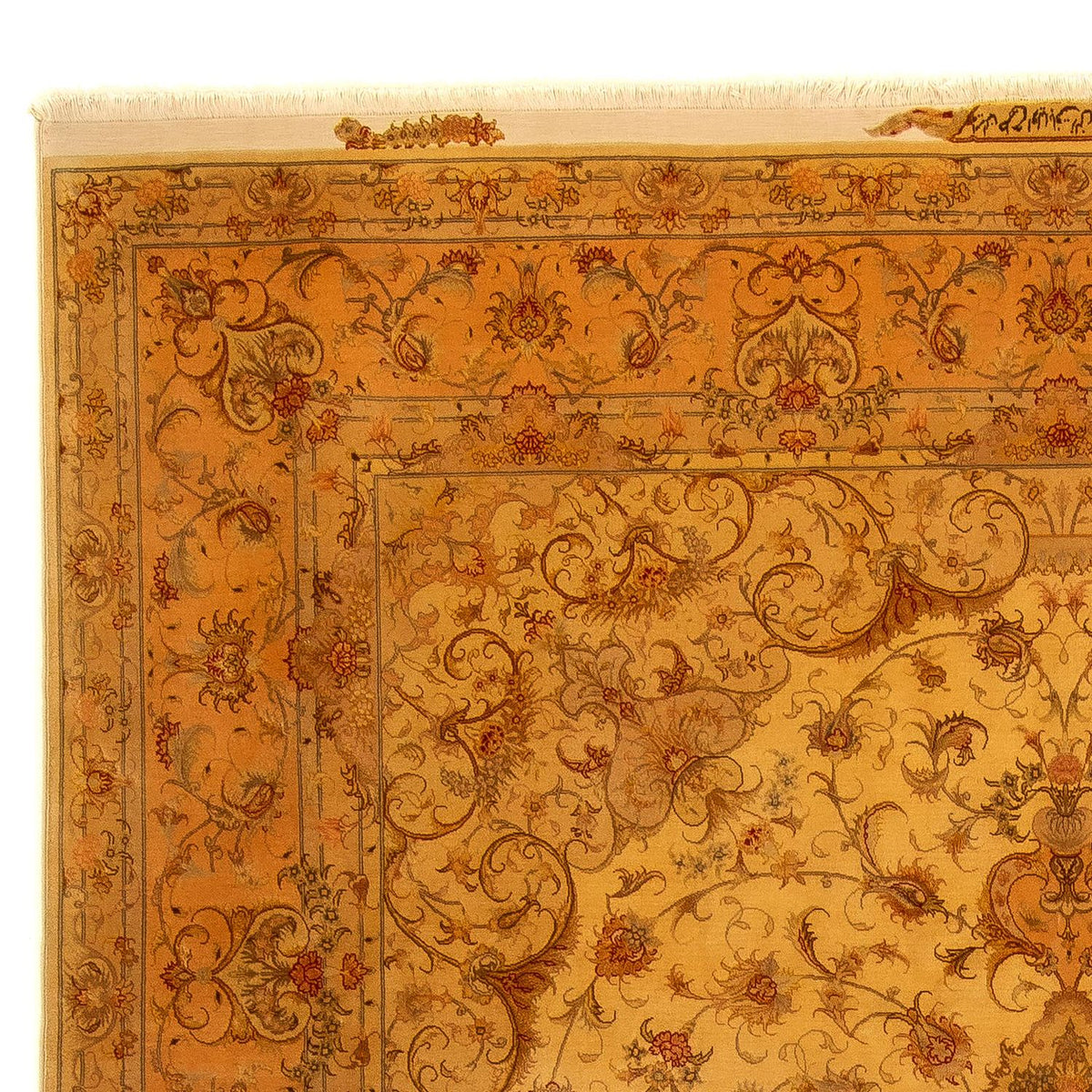 Perzisch tapijt - Tabriz - Royal - 346 x 258 cm - goud