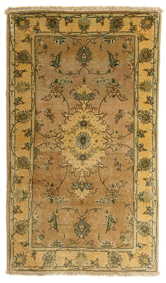 Perzisch tapijt - Tabriz - Royal - 122 x 66 cm - lichtbruin
