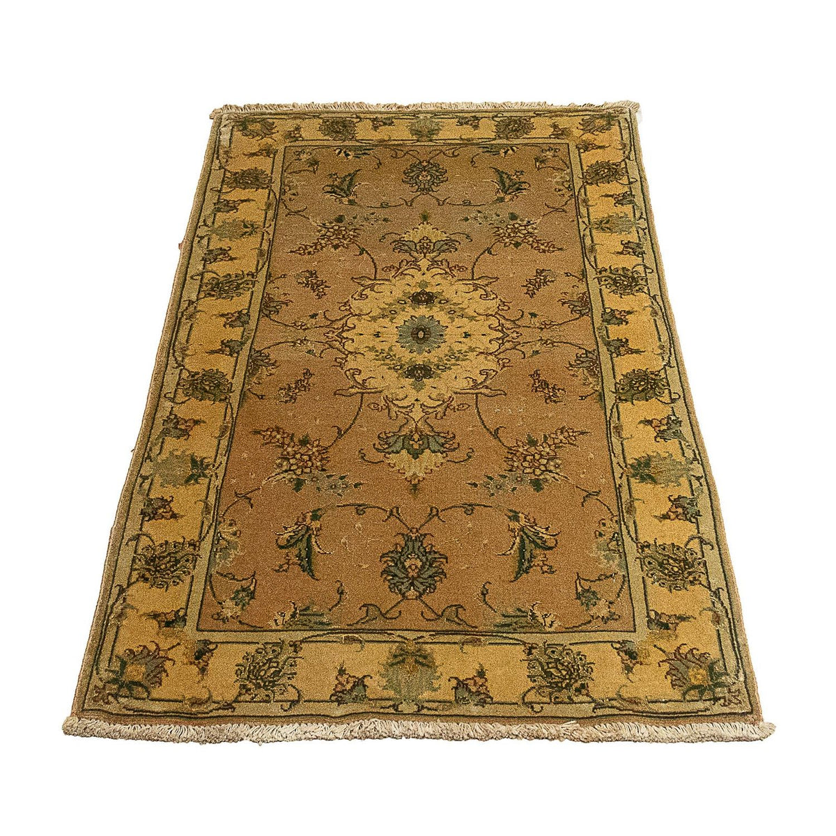Perzisch tapijt - Tabriz - Royal - 122 x 66 cm - lichtbruin