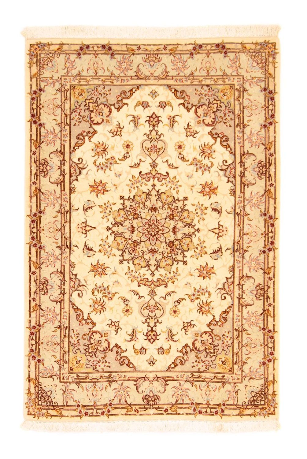 Perzisch tapijt - Tabriz - Royal - 152 x 101 cm - beige