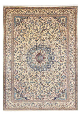 Perzisch tapijt - Nain - 368 x 256 cm - beige