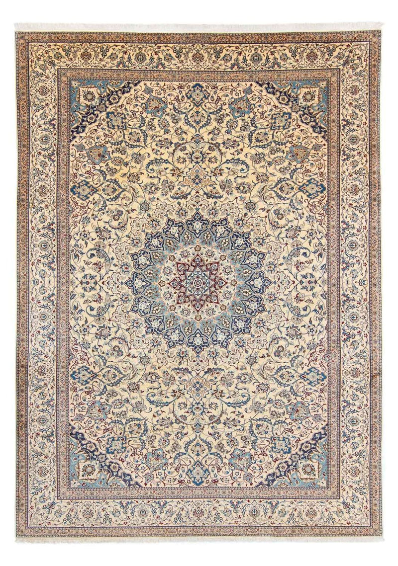 Perzisch tapijt - Nain - 368 x 256 cm - beige