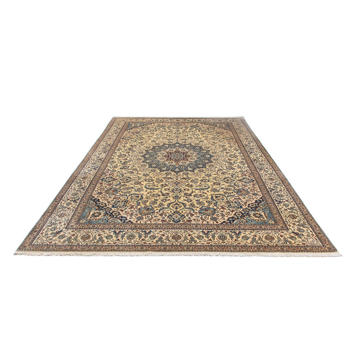 Perzisch tapijt - Nain - 368 x 256 cm - beige