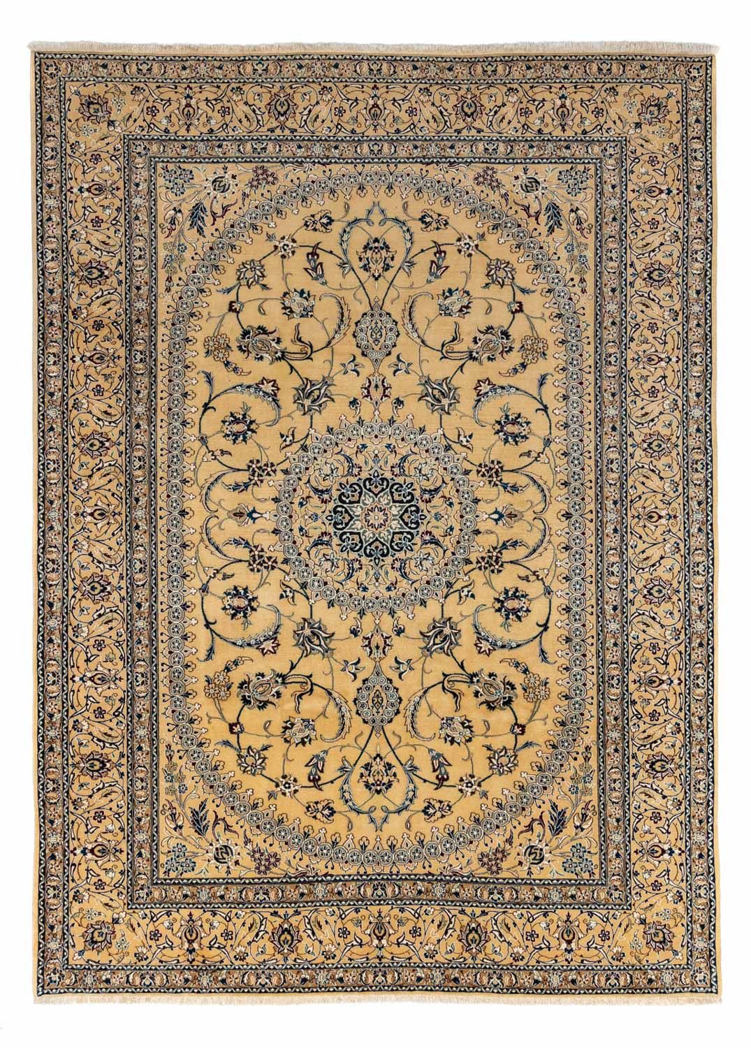 Perzisch tapijt - Nain - 348 x 248 cm - beige