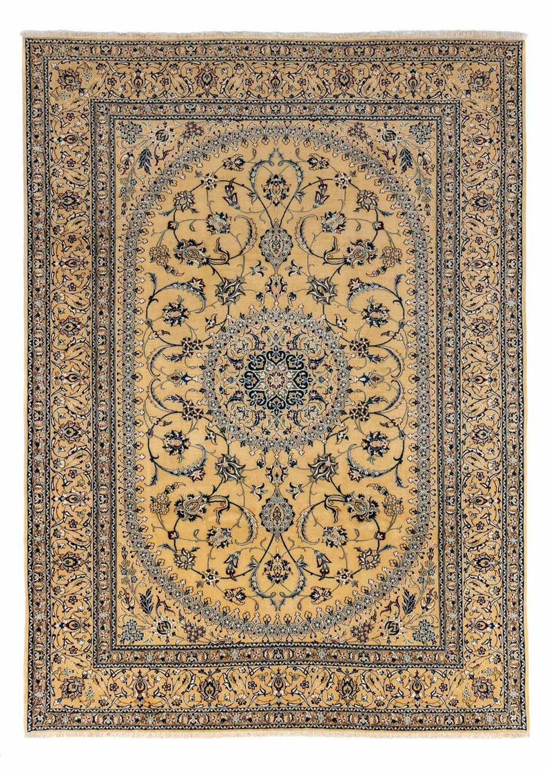 Perzisch tapijt - Nain - 348 x 248 cm - beige