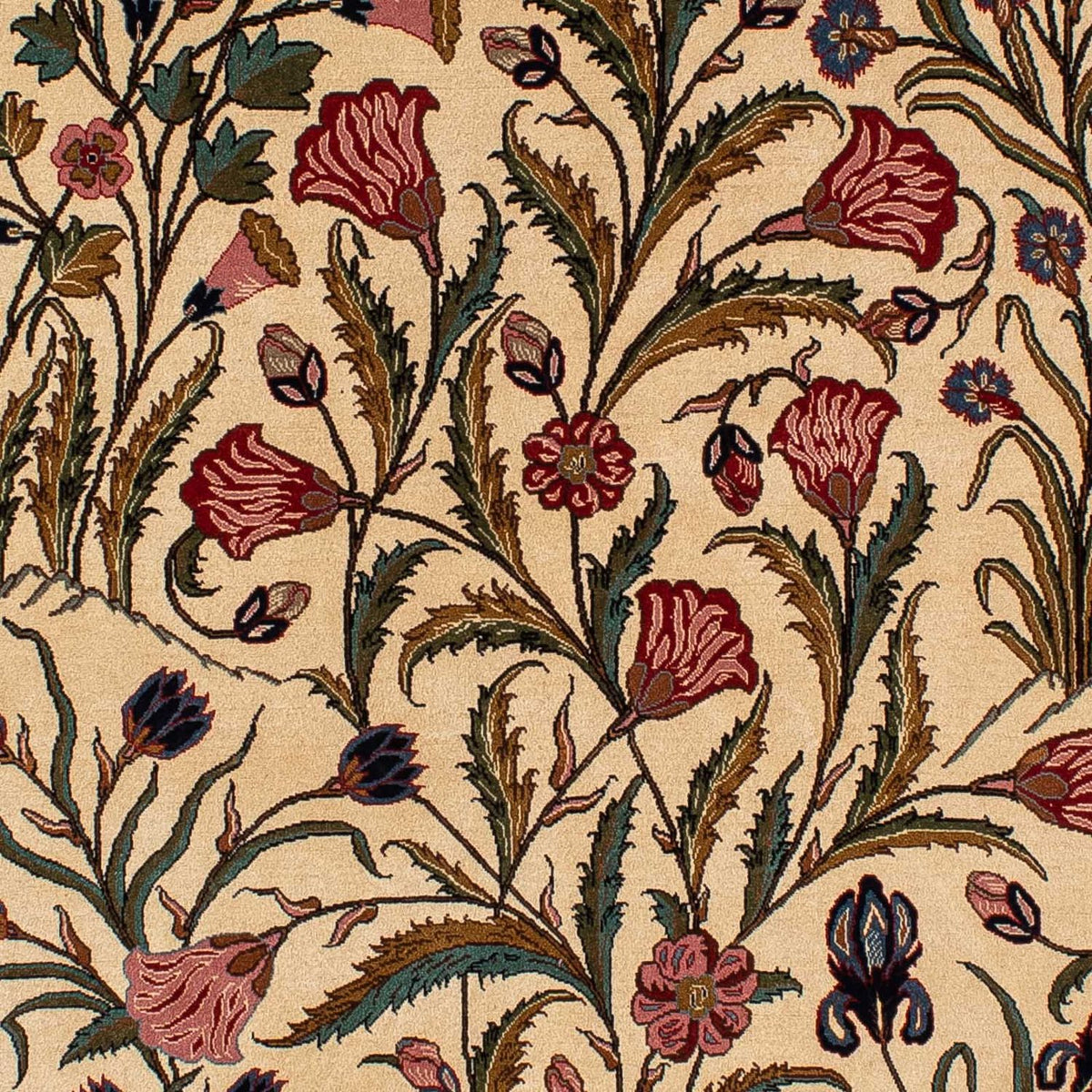 Perzisch tapijt - Ghom - 195 x 122 cm - lichtbruin