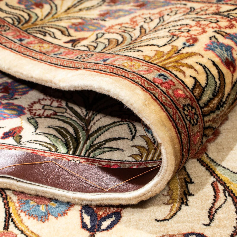 Perzisch tapijt - Ghom - 206 x 142 cm - lichtbruin