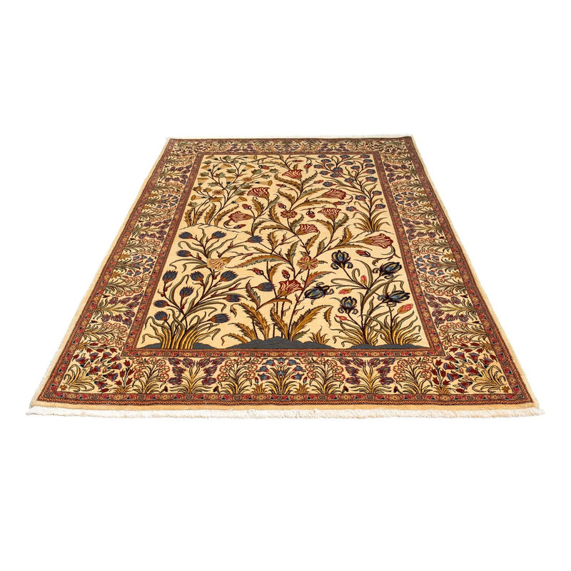 Perzisch tapijt - Ghom - 206 x 142 cm - lichtbruin