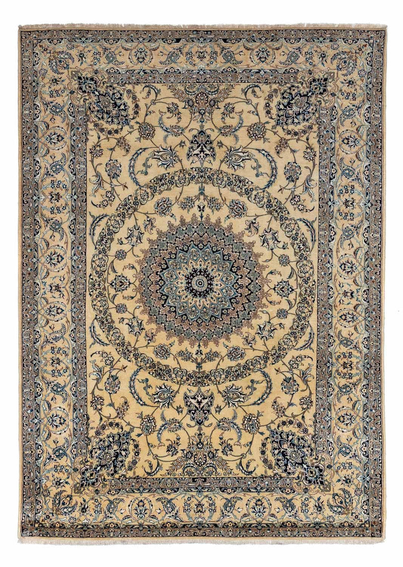 Perzisch tapijt - Nain - 340 x 246 cm - beige