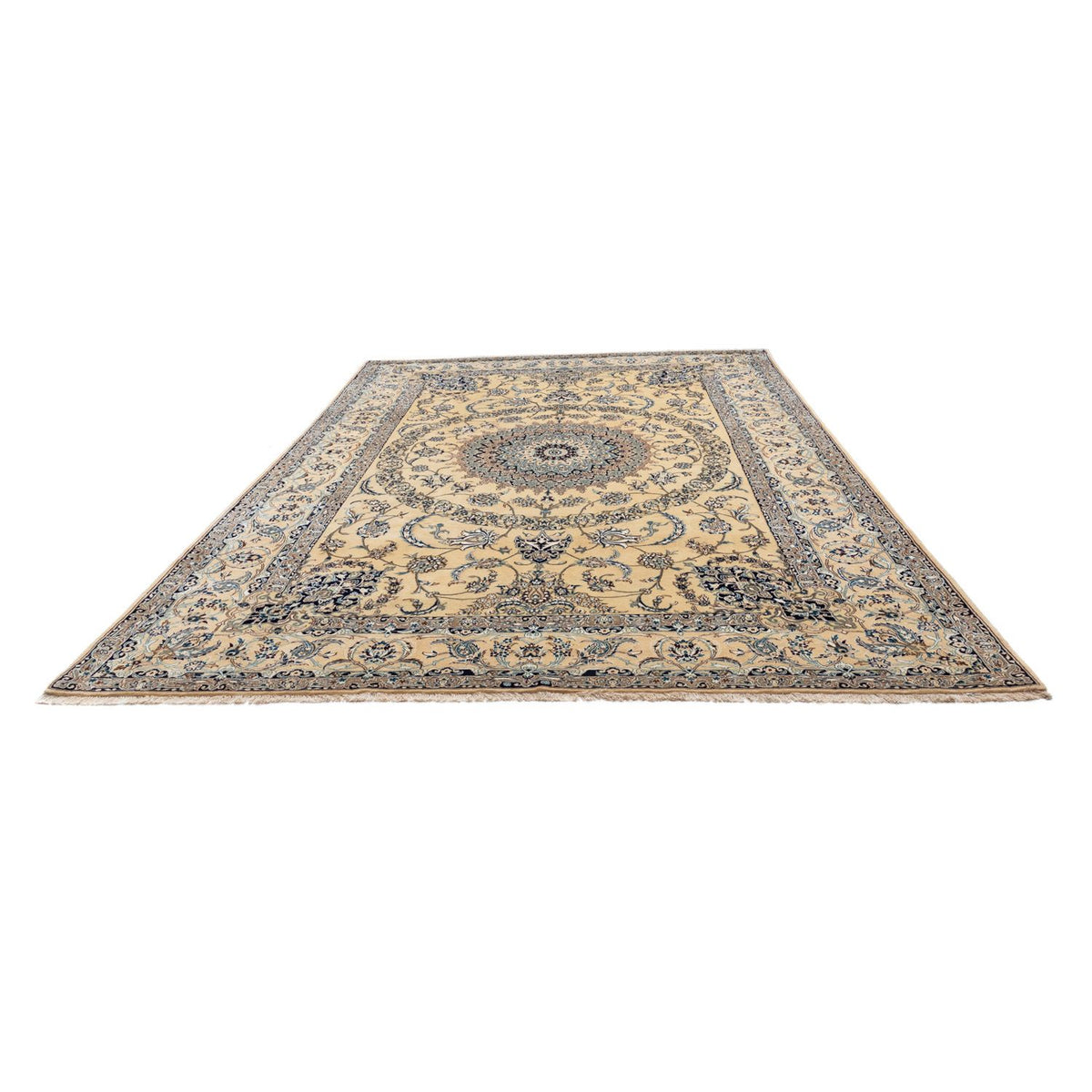 Perzisch tapijt - Nain - 340 x 246 cm - beige