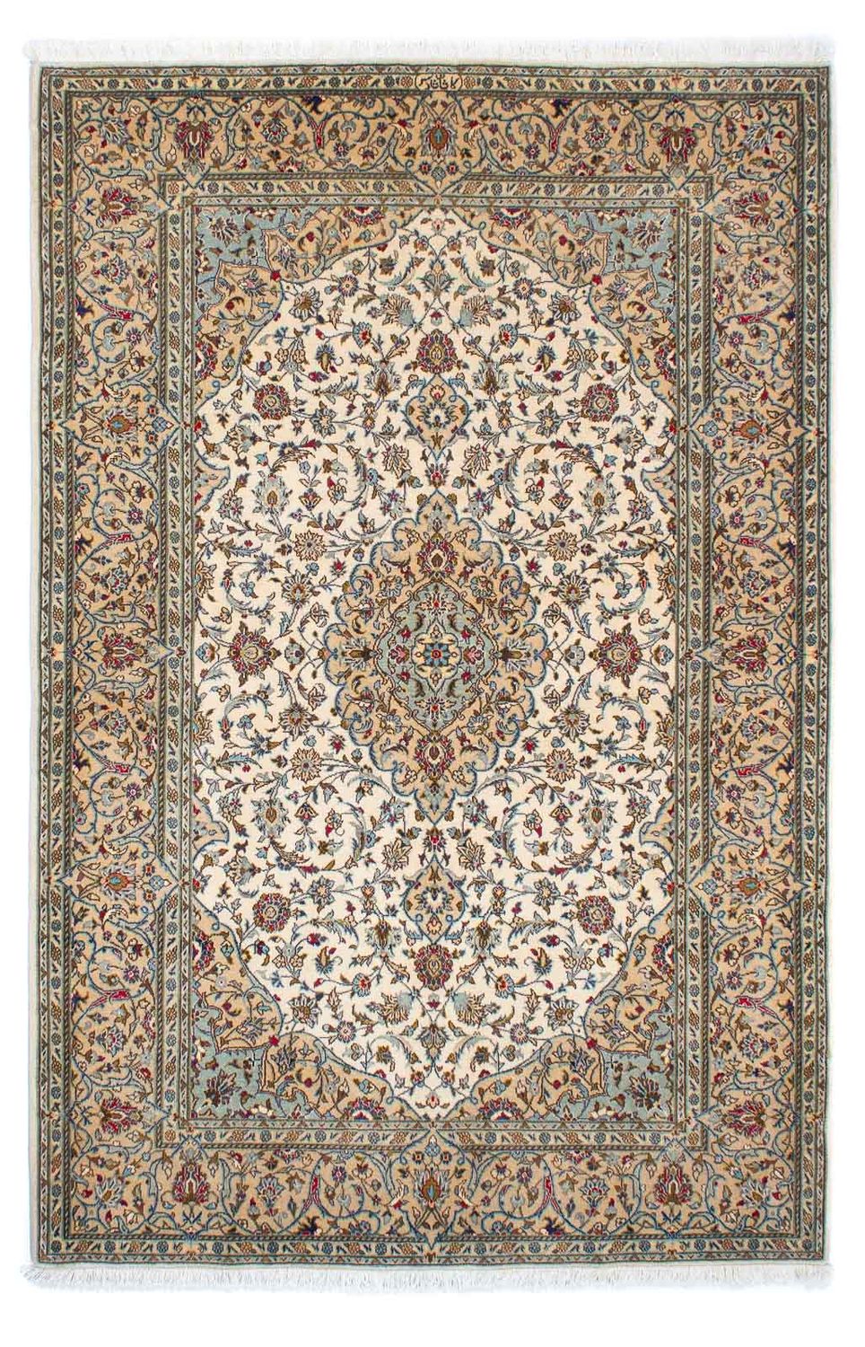 Perzisch tapijt - Keshan - 216 x 142 cm - beige