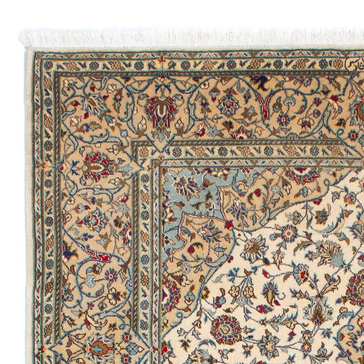 Perzisch tapijt - Keshan - 216 x 142 cm - beige
