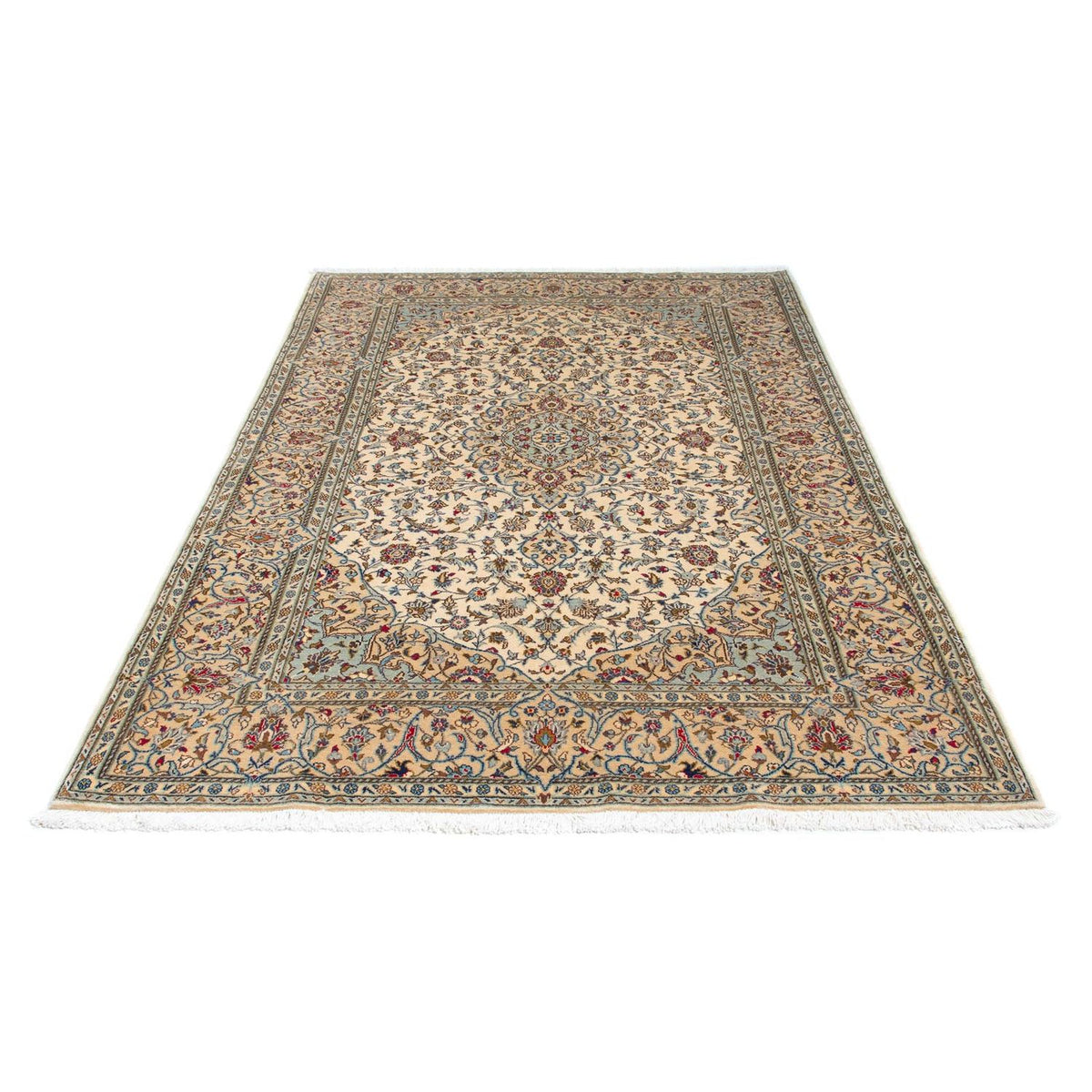 Perzisch tapijt - Keshan - 216 x 142 cm - beige