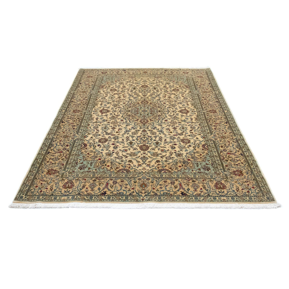 Perzisch tapijt - Keshan - 216 x 142 cm - beige