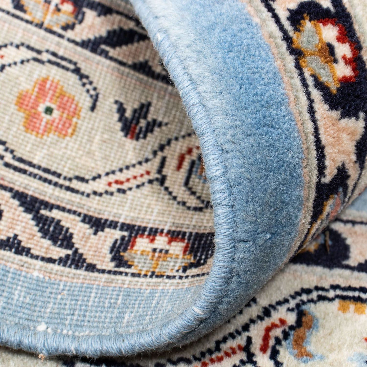 Perzisch tapijt - Klassiek vierkant  - 100 x 98 cm - blauw