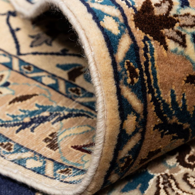 Perzisch tapijt - Nain - 350 x 258 cm - donkerblauw