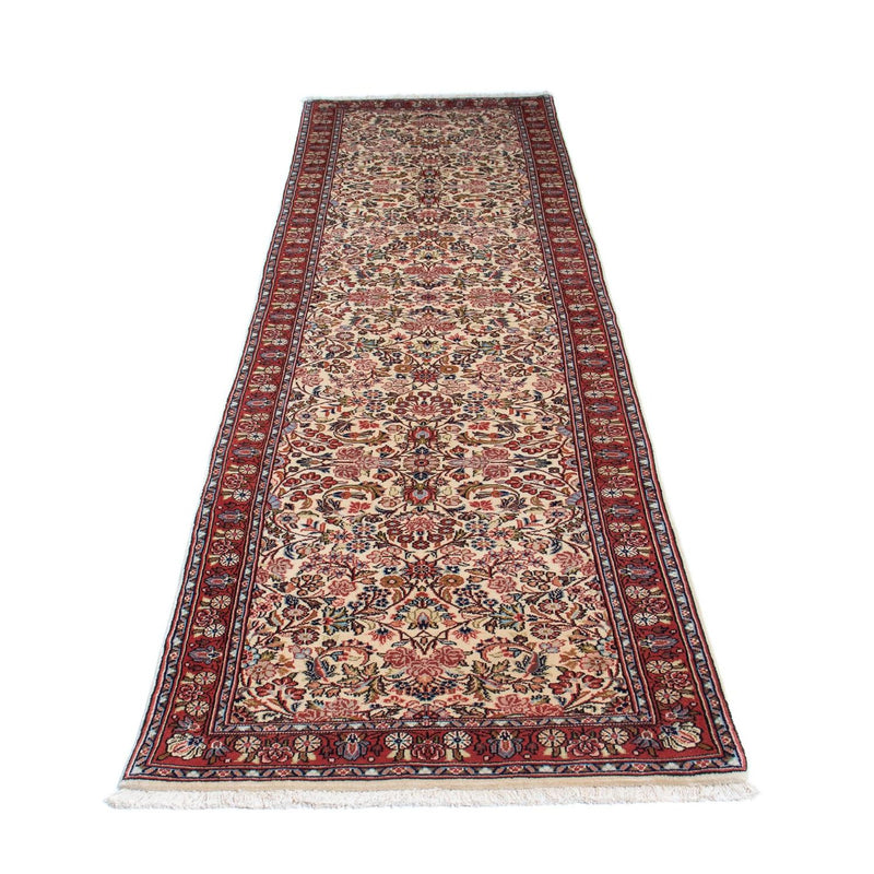 Loper Perzisch tapijt - Bijar - 292 x 76 cm - beige
